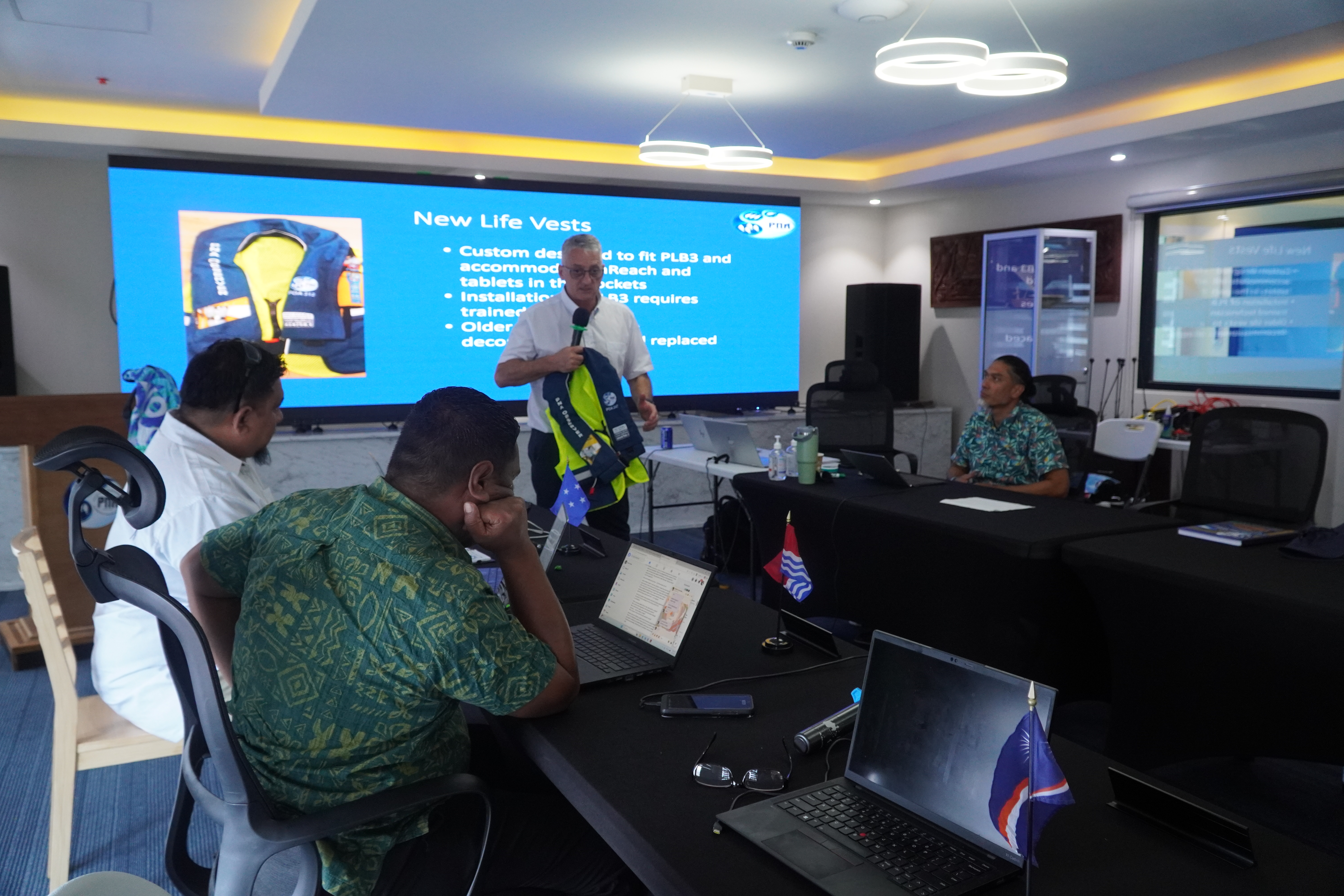Life vest demonstration