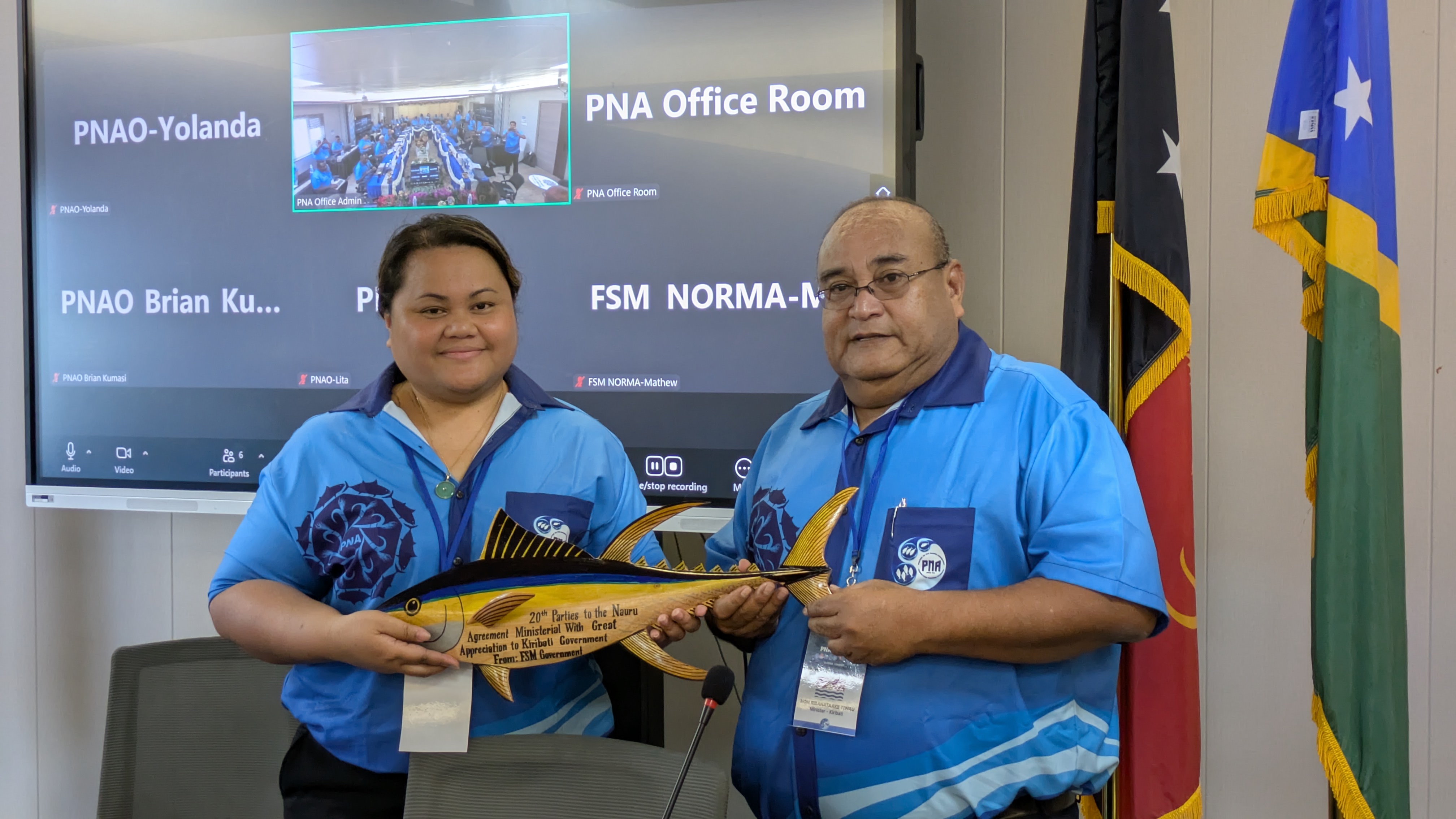 Handing over the chairpersonship